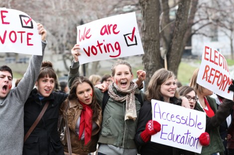 Students Voting